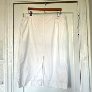 COS White Midi Skirt, size 12